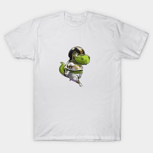 T-Rex Dinosaur Dino Football T-Shirt